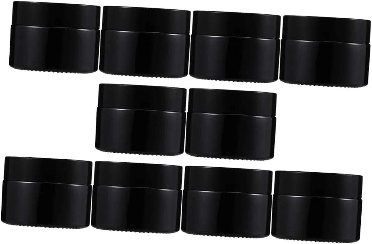10pcs Portable Cream Jars for Makeup Leakproof Cosmetic Sub Containers for Lotions Lip Balms and Creams for Travel and Daily Use