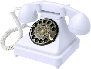 16GB Audio Guest Book Wedding Phone Serves as an Exquisite Wedding Audio Guest Book, Enabling Guests to Leave Voice Messages, Record Voice logs, Create Audio memos, and Enjoy Local Playback. White