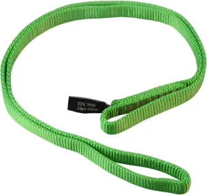 16mm Nylon Climbing Sling Runner, 23KN/5171 lbs, EN566 Rock Climbing Webbing Straps for Tree Work, Positioning, Rigging, Ziplining, Anchoring,Hanging, Stretching,3pc,48inch,Green
