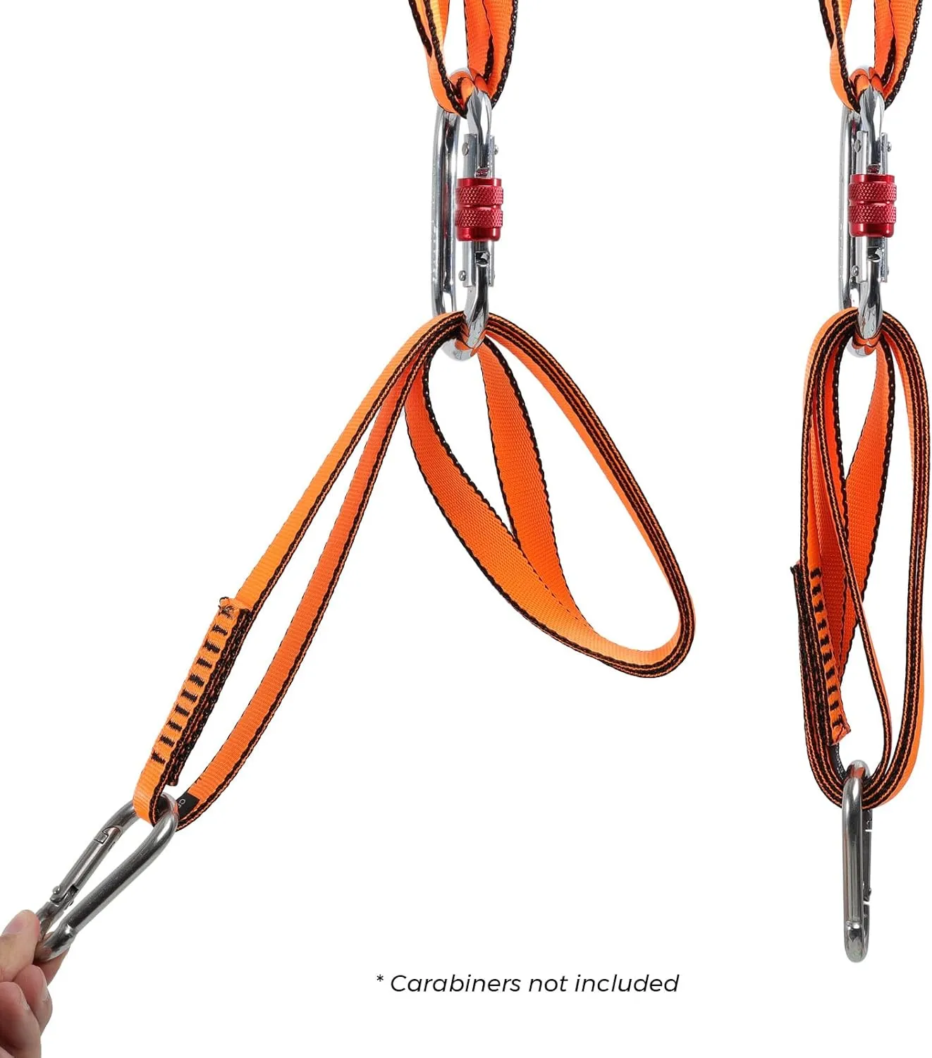 18MM Nylon Climbing Sling Runner 23KN CE2008/EN566 Strong Webbing Straps for Rock Climbing,Mountaineering, Rappelling, Swing, Yoga Hammock etc
