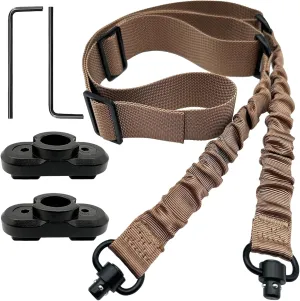 2 Point Sling Strap with QD Swivels, 1.5 inch Webbing Two Point QD Sling with Hardware Buckle