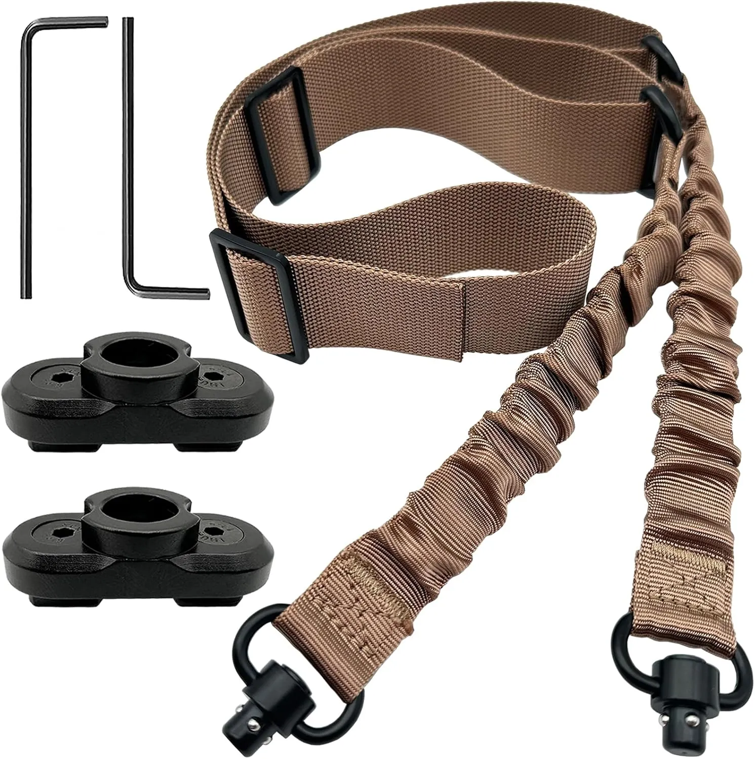 2 Point Sling Strap with QD Swivels, 1.5 inch Webbing Two Point QD Sling with Hardware Buckle