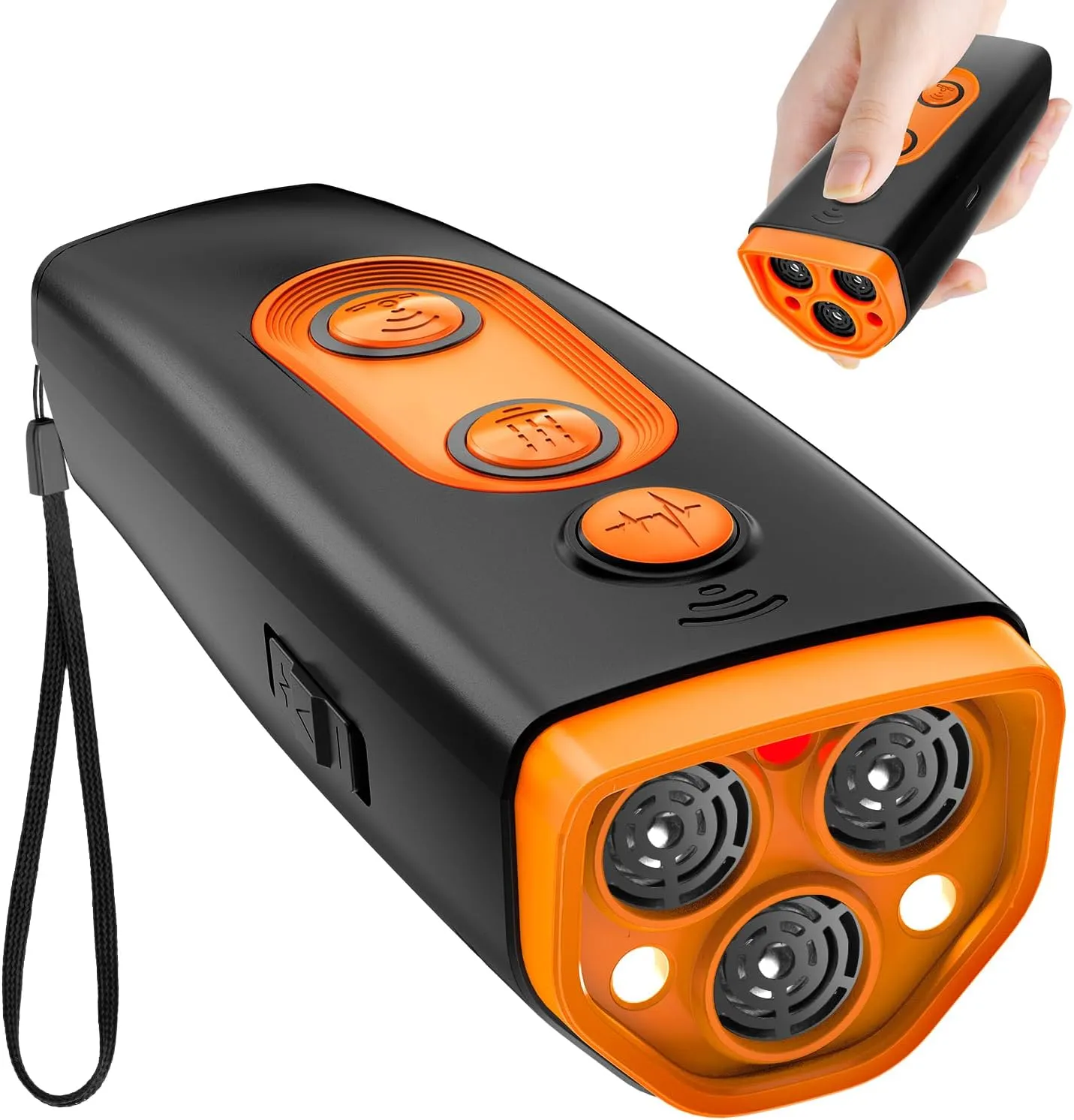 【2025 Upgraded Version】Dog Bark Deterrent Devices,Rechargeable Anti Barking Device for Dogs,With 3X Sonic Emitters Long Range Barkguard ,Alternative to Painful Dog Training Collars and BarkCollars