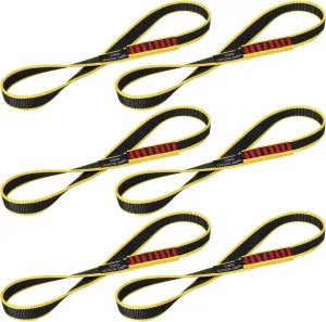 20MM Nylon Climbing Sling Runner 23KN CE2008/EN566 Rock Climbing Webbing Straps for Rock Climbing, Rappelling, Swing, Yoga Hammock etc