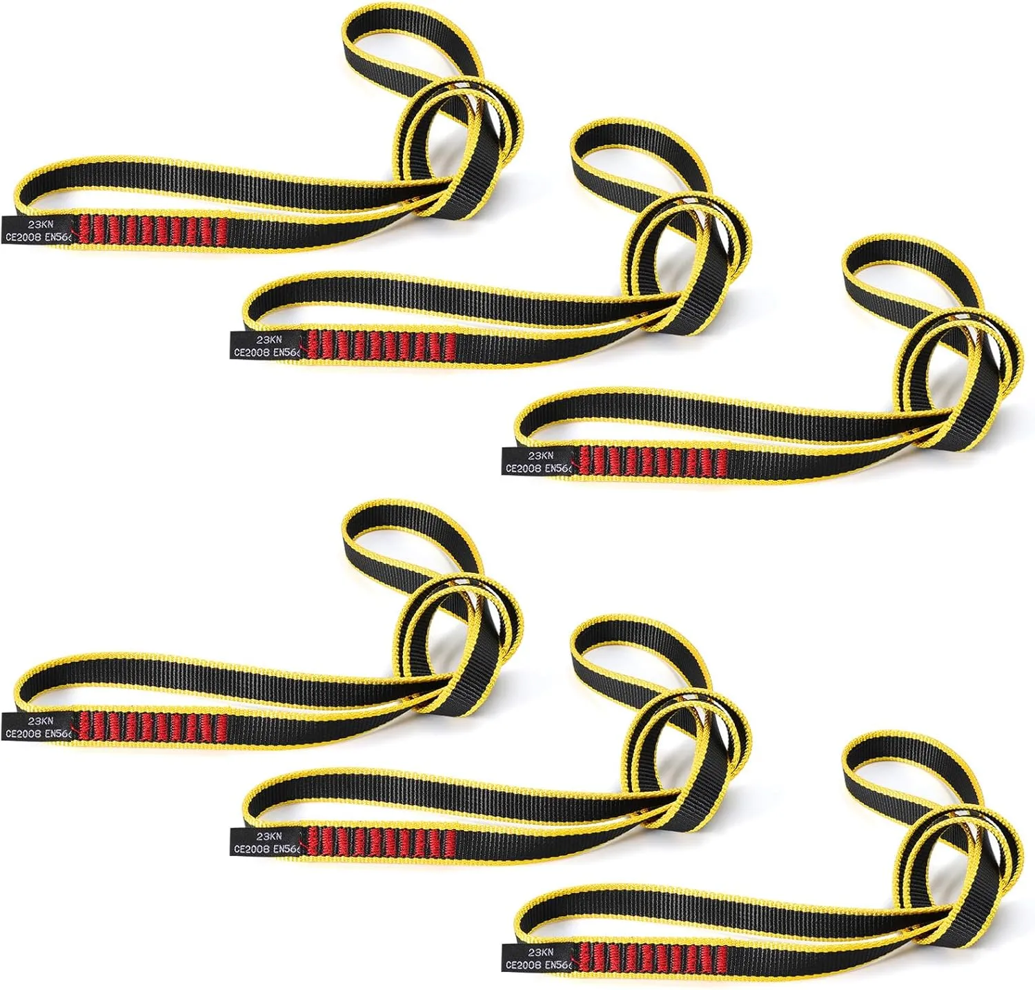 20MM Nylon Climbing Sling Runner 23KN CE2008/EN566 Rock Climbing Webbing Straps for Rock Climbing, Rappelling, Swing, Yoga Hammock etc