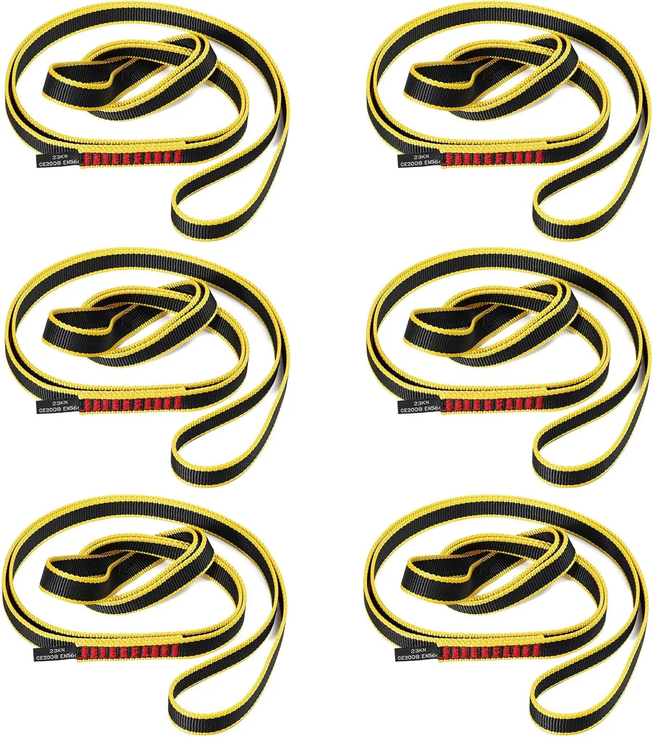 20MM Nylon Climbing Sling Runner 23KN CE2008/EN566 Rock Climbing Webbing Straps for Rock Climbing, Rappelling, Swing, Yoga Hammock etc