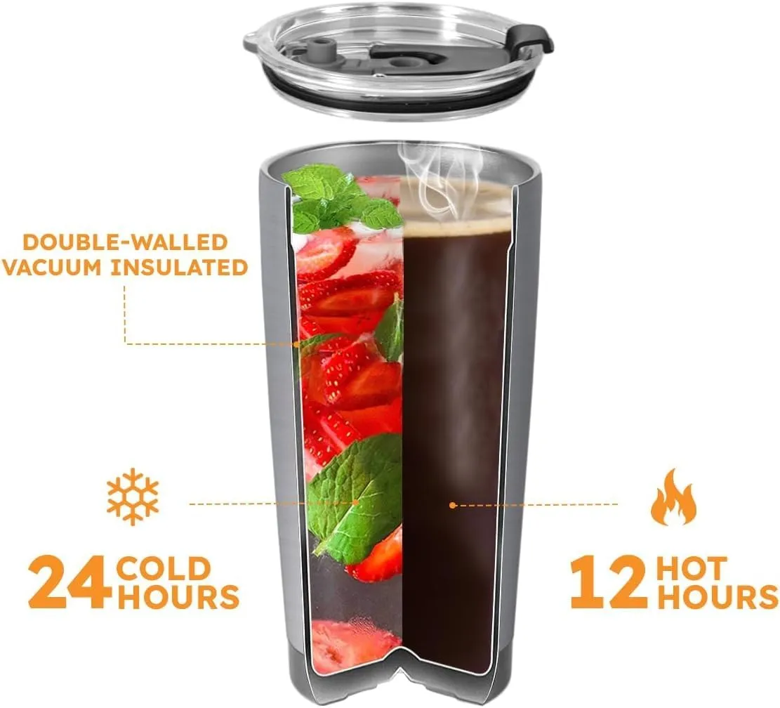 20oz Faith Hummingbird Tumbler, Memorial Heaven Stairway Hold You in my Heart, Coffee Thermos for Women, Stainless Steel Double Wall Vacuum Insulated Coffee Mug, Travel Cup with Lid