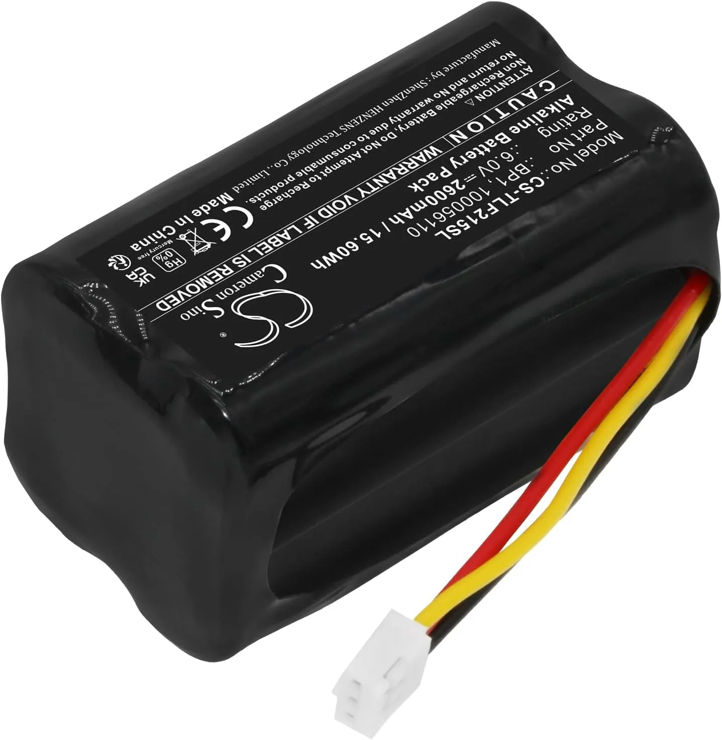 2600mAh/6.0V Battery Compatible with Telenot 100056110, BP1, fit P/N: 100056110, BP1