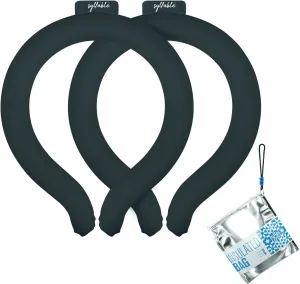 2PCS Neck CoolingTube with Insulated Bag, Reusable Neck Coolers Wearable Body Cooling Products for Hot Weather in Summer