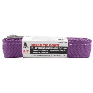 2" x 6.5' Polyester Webbing Sling with Double Flat Loops