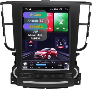 4 64G Car Radio Stereo for Acura TL 2004-2008, Dash Accessories Cover 9.7 inch Touch Screen Carplay Android Auto Head Unit Voice Control GPS Blutooth AM/FM