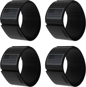 4 Packs Sentry Strap with Larger-Sized Magnet, Magnetic Rifle Sling Strap Staging, Adjustable Retainer Band Ideal as Gun Accessories for Rifle, Shotgun and Carbines (Black)