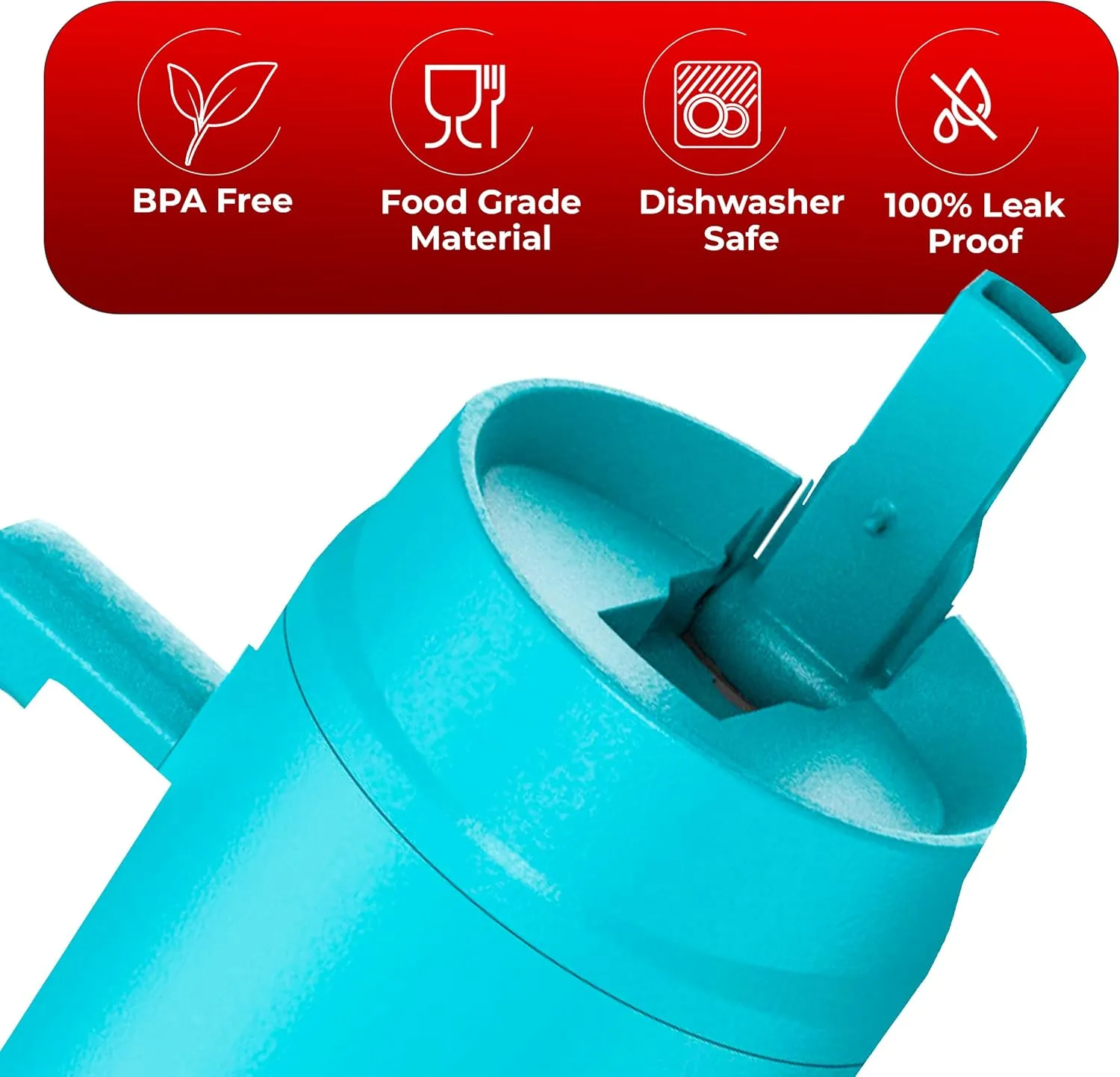 40 oz Tumbler with Handle and Foldable Straw Lid - Leakproof Insulated Stainless Steel Water Bottle - Hot & Cold Beverage Travel Mug - Reusable Iced Coffee Cup - Cupholder Friendly - Gift