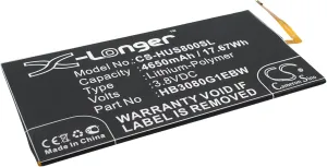 4650mAh/3.8V Battery Compatible with Hu awei EE Eagle, Honor S8-701u, Honor S8-701W, Mediapad M1 8.0, MediaPad T1 9.6, fit P/N: HB3080G1EBC, HB3080G1EBW