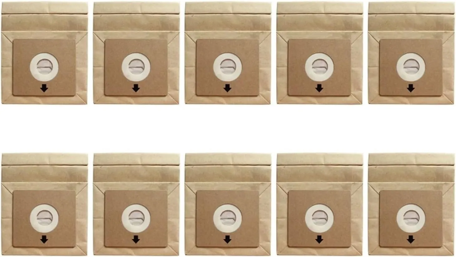 5/10Pieces Paper Dust Bag Leakproof Vacuum Cleaner Dirt Bags Replacement Disposable Dust Collection Bags Easy to Replace(10 installations)