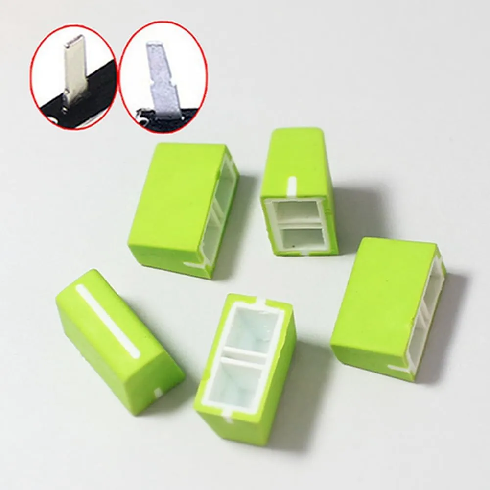 5pcs Universal Fader Knobs Replacement Fader Cap Slider for DJ Controller Mixer Console Pioneer Pioneer DJM、DDJ、XDJ, Denon Numark AKAI RANE VESTAX (Universal Green Hats)