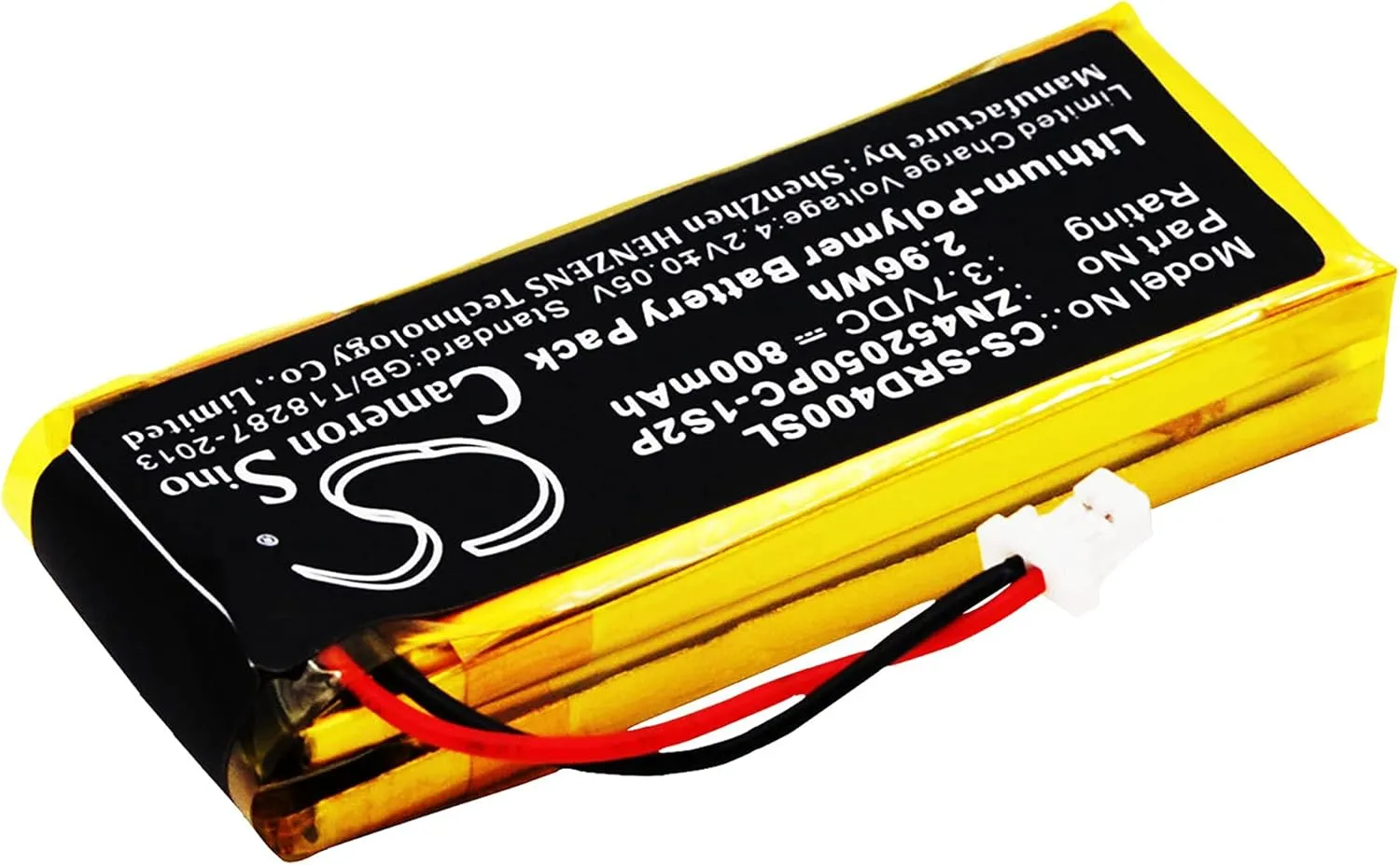 800mAh/3.7V Battery Compatible with Schuberth C3, C3 Pro