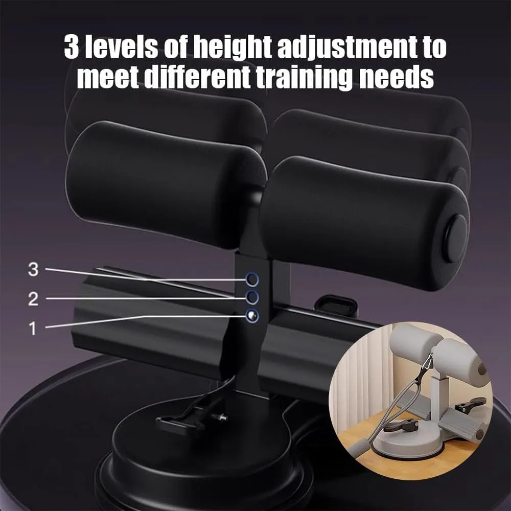 Ab Training Auxiliary Device, Upgraded Assistant Device Double or Triple Suction Cupssuction Cup Sit Up Equipment for Fitness Exercising Abdominal Home & Gym