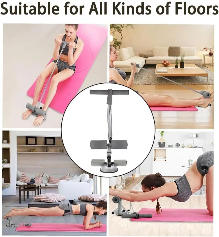 Ab Training Auxiliary Device, Upgraded Assistant Device Double or Triple Suction Cupssuction Cup Sit Up Equipment for Fitness Exercising Abdominal Home & Gym