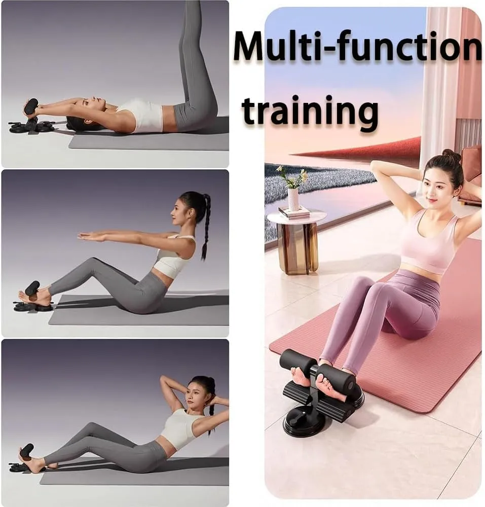 Ab Training Auxiliary Device, Upgraded Assistant Device Double or Triple Suction Cupssuction Cup Sit Up Equipment for Fitness Exercising Abdominal Home & Gym