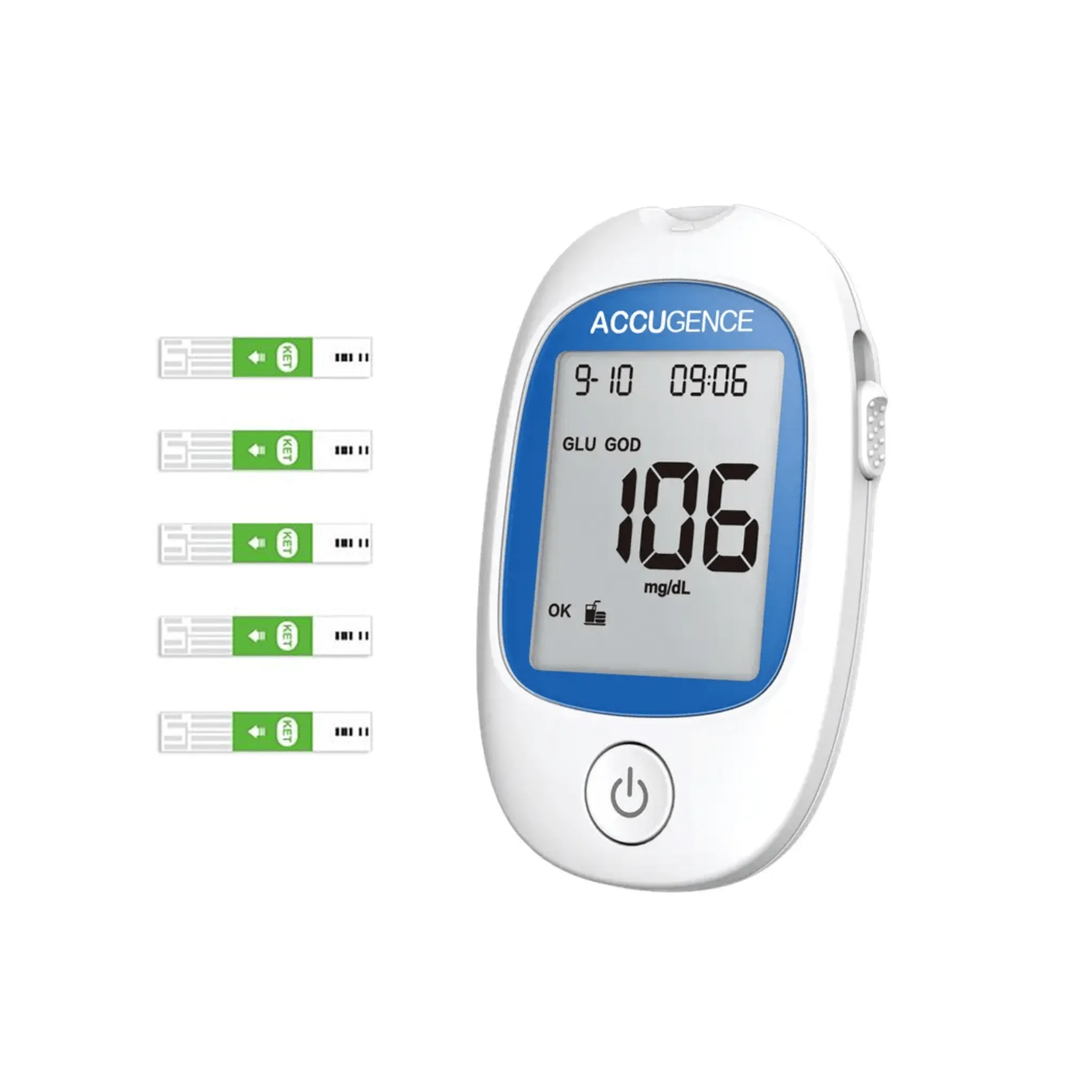 Accugence - Blood Ketone Meter Starter Kit - 30 x Beta-Ketone Strips