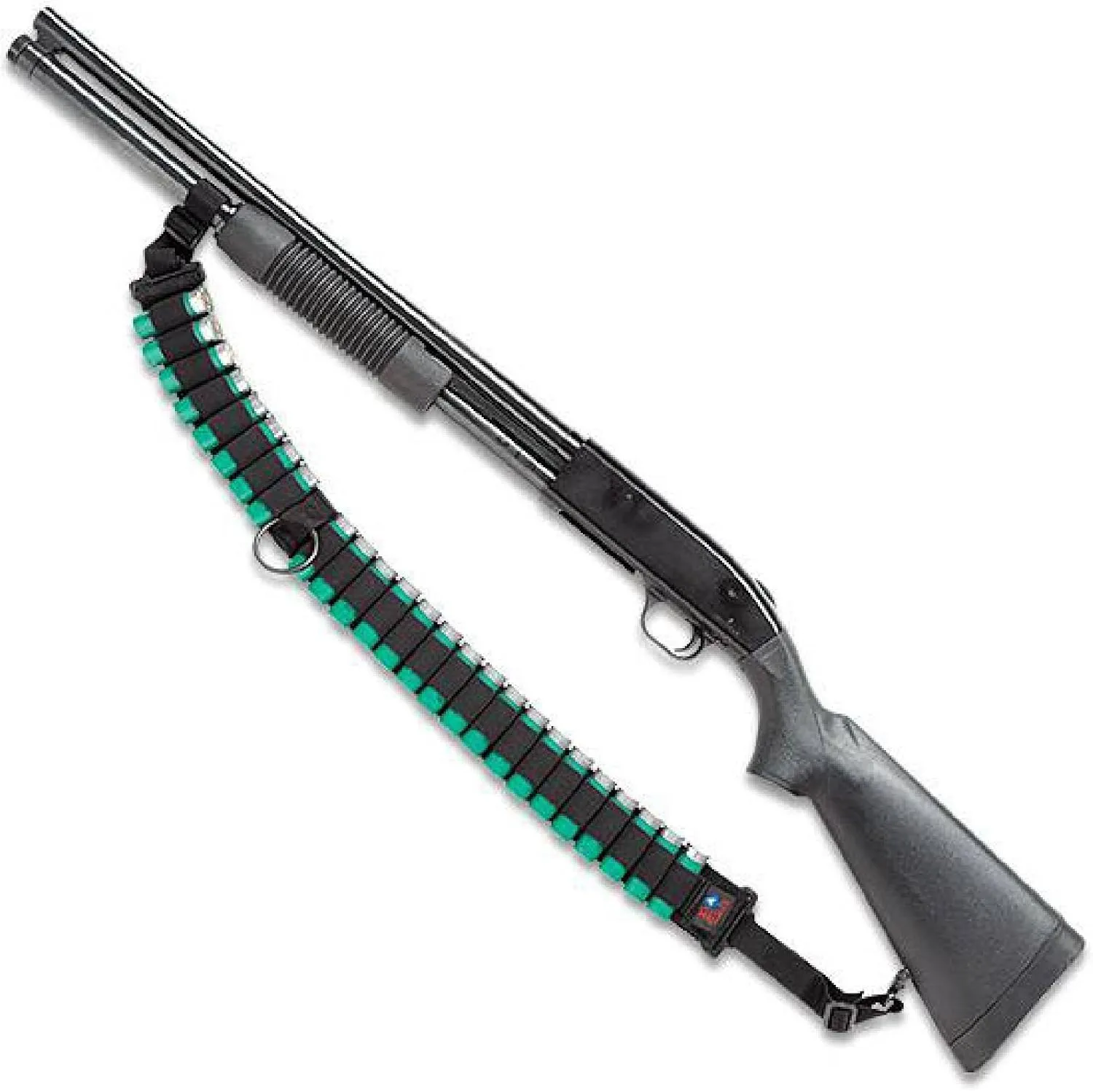 Ace Case Shotgun Sling (25 Shells) - Black, 2" Heavy-Duty Nylon, No-Slip, 1" Swivels, Made in USA
