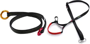 Adjustable Climbing Ascender Friction Saver Sling Foot Loop Ascender Webbing Sling for Outdoor Mountaineering, Rock Climbing, Expedition, Caving, Rescue and Aerial Work