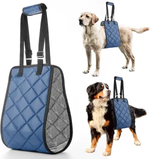 Adjustable Dog Sling Dog Lift Harness for Large Dogs, Hind Leg Support Portable Soft Lift Support and Rehab Harness for Weak Rear Legs, for Senior, Injured, Disabled and After Surgery Dogs Large