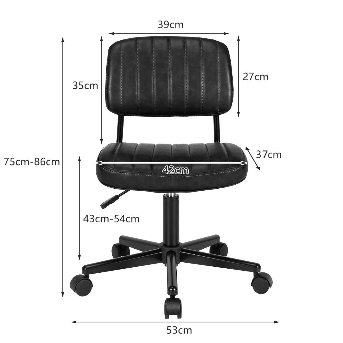 Adjustable Ergonomic Leisure Chair with PU Leather