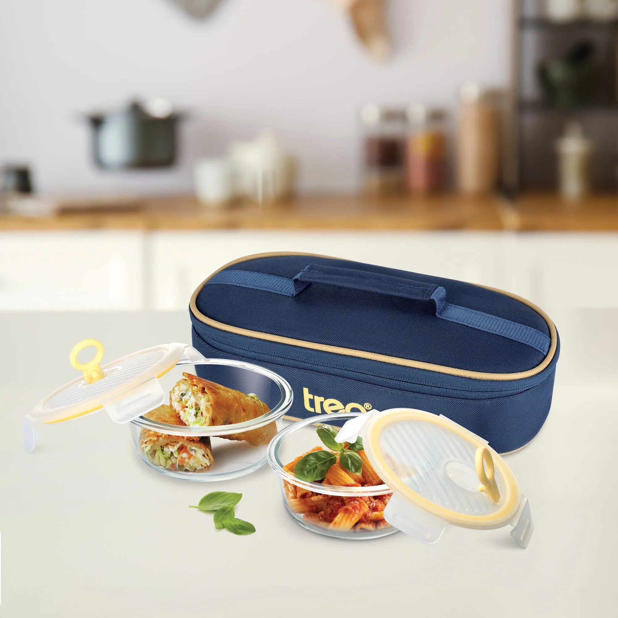 All Fresh Borosilicate Glass Tiffin (Treo by Milton)