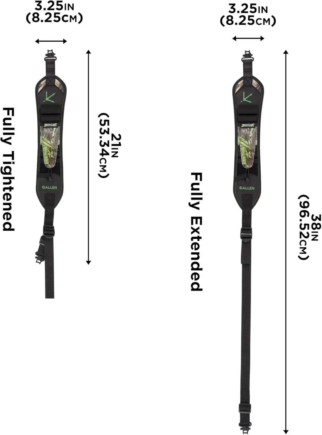 Allen Company Shocker Rifle and Shotgun Sling - Rugged Construction with Swivels - Gun Strap Ideal for Turkey Hunting - Tested up to 300 Lbs. - Mossy Oak Obsession