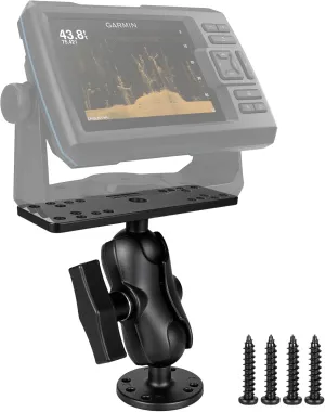 Aluminum Fish Finder Mount with 1.5"/C Size Ball, 3.42" Aluminum Arm Marine Electronics/Depth Finder Mount. High Salt Water Resistant, compatible with Garmin, Lowrance, Humminbird, and More.