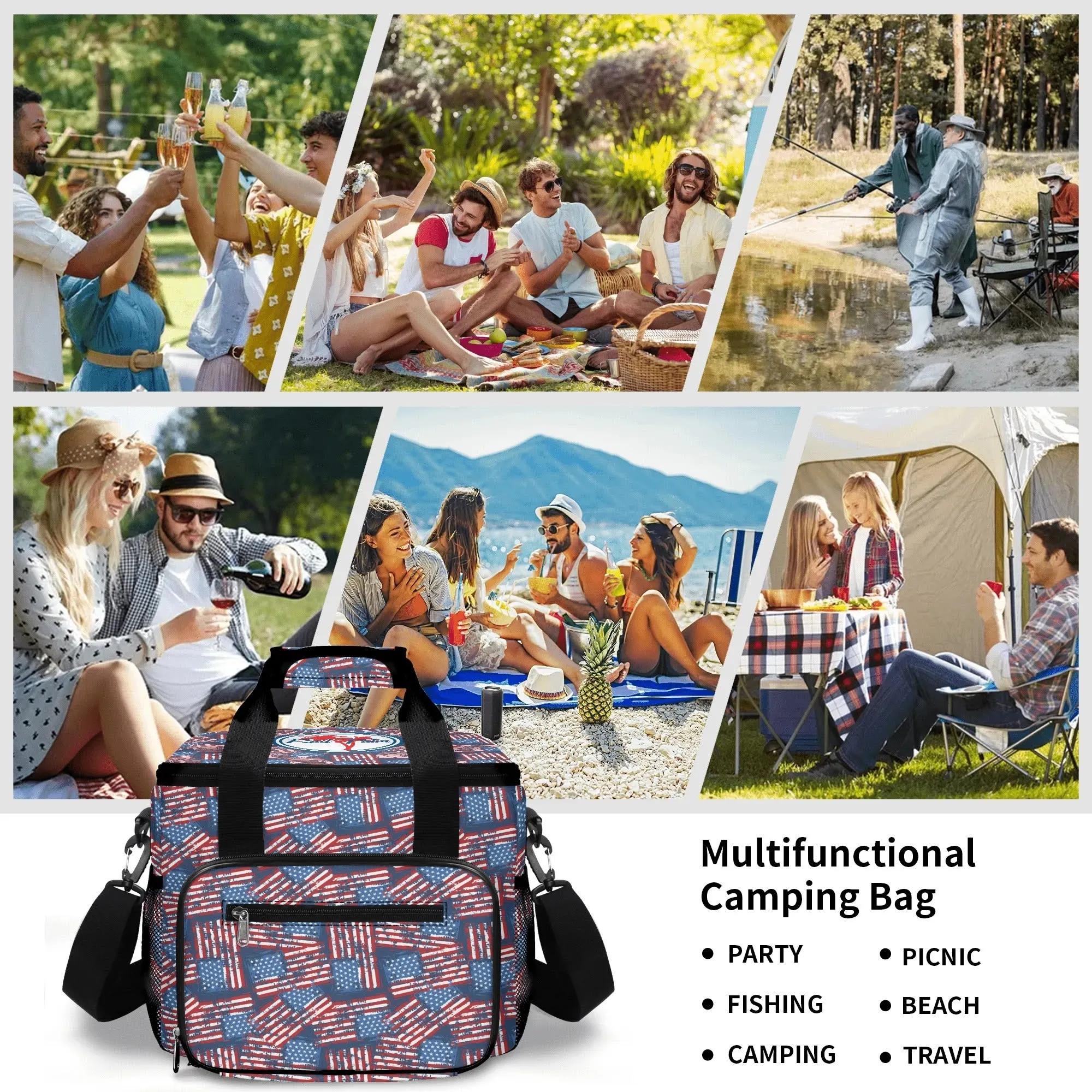American Flag Leakproof Cooler Bag