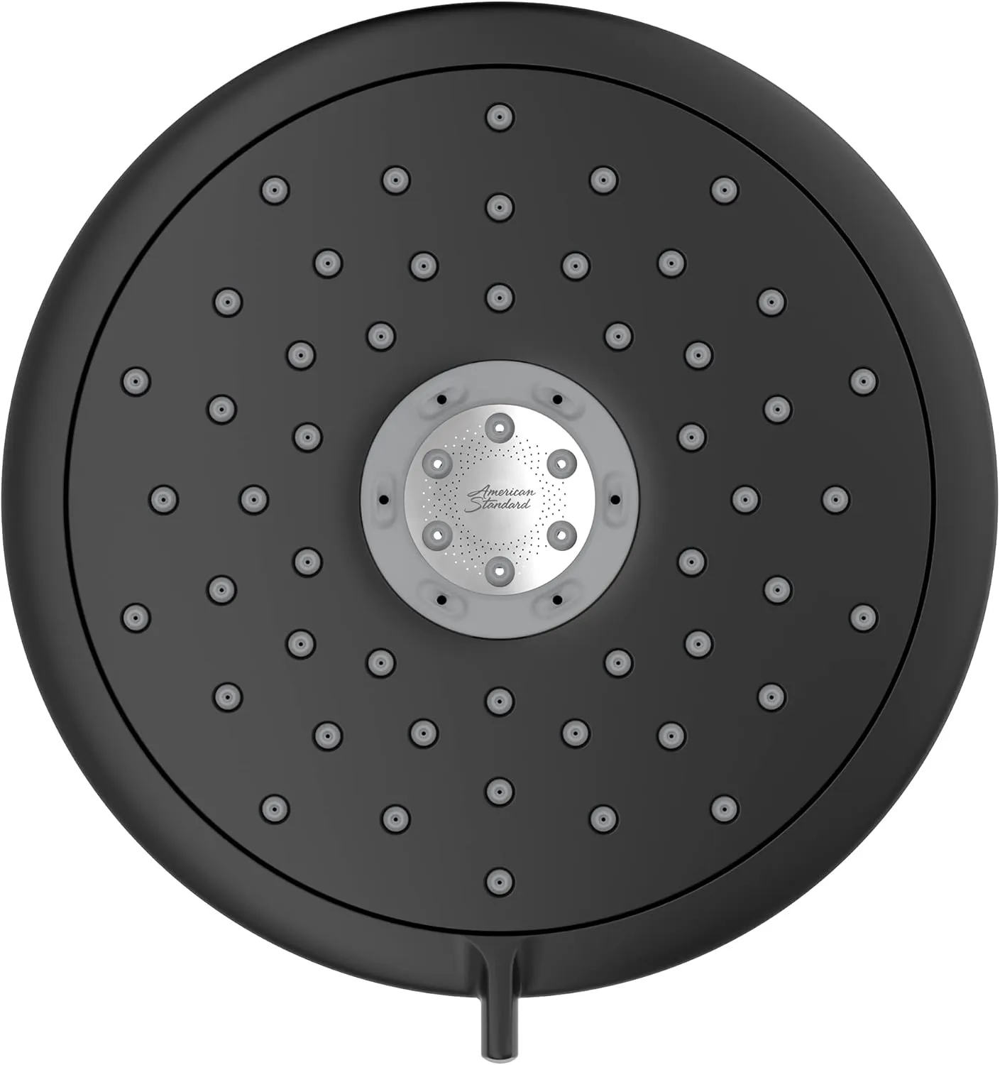 American Standard 9038074.243 Spectra Fixed 4-Function Adjustable Shower Head 7-inch 1.8 GPM, Matte Black