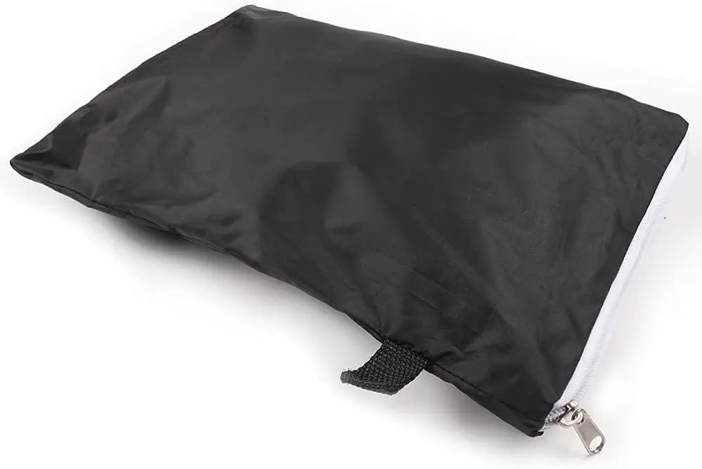 ANMINY Waterproof Patio Chair Covers UV-Resistant Windproof Outdoor Barstools Chair Cover Stackable Lawn High Back Dining Chair Furniture Protector with Storage Bag - Black, Pack of 4
