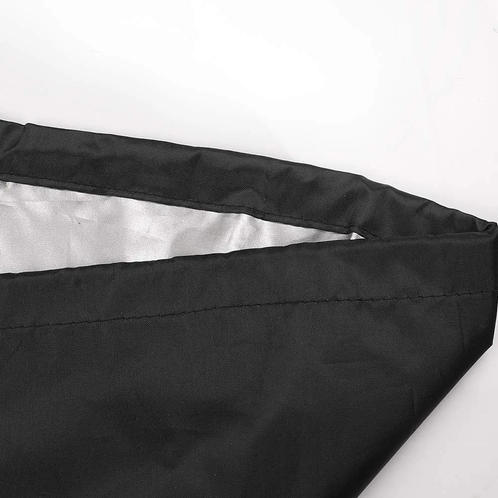ANMINY Waterproof Patio Chair Covers UV-Resistant Windproof Outdoor Barstools Chair Cover Stackable Lawn High Back Dining Chair Furniture Protector with Storage Bag - Black, Pack of 4