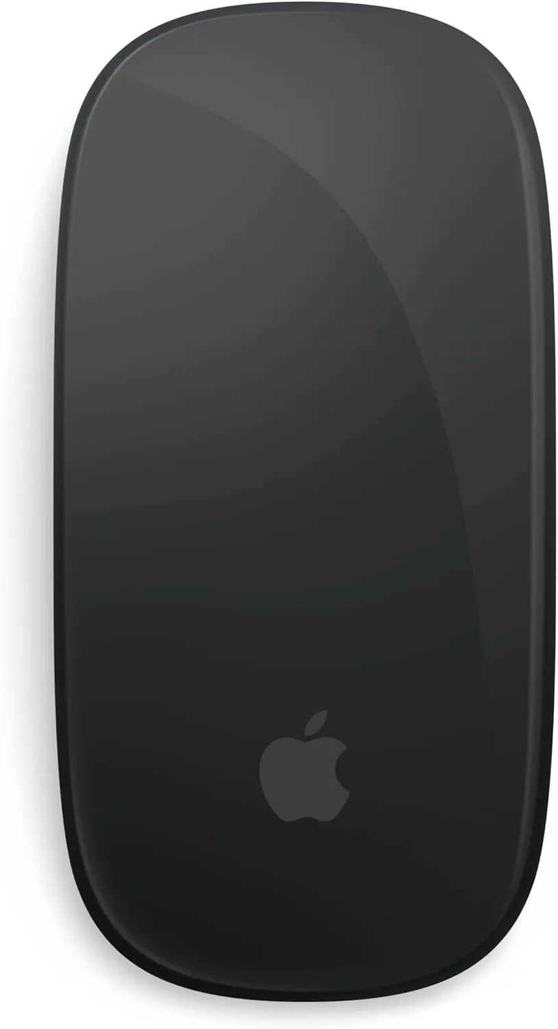 Apple Magic Mouse: Wireless, Bluetooth, Rechargeable. Works with Mac or iPad; Multi-Touch Surface - Black