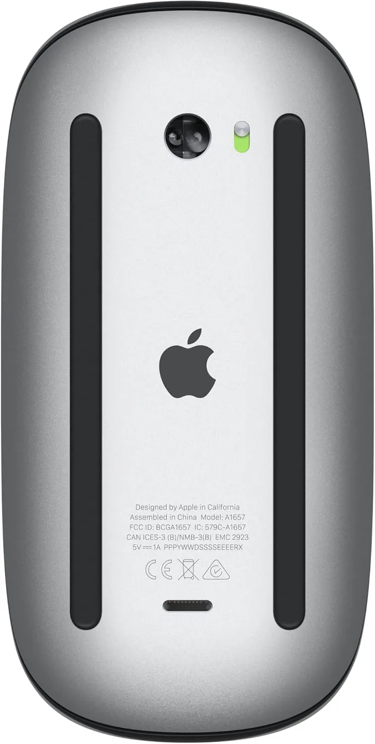 Apple Magic Mouse: Wireless, Bluetooth, Rechargeable. Works with Mac or iPad; Multi-Touch Surface - Black