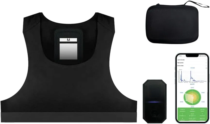 Athlete Series GPS Football Activity Tracker Sports Football Performance Tank Top Wearable Technology APP Control (L)