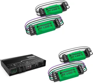 AudioControl LC-5.1300 High-Power Multi-Channel Amplifier with Accubass with 2 Pairs AudioControl AC-LGD 20 Load generating Device