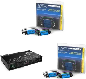 AudioControl LC-5.1300 High-Power Multi-Channel Amplifier with Accubass with 2 Pairs AudioControl AC-LGD Load generating Device