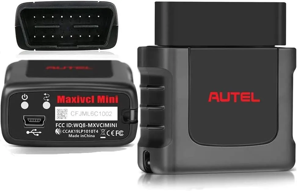 Autel MaxiSys MaxiVCI VCI Mini Bluetooth Diagnostic Interface Work with All Systems Automotive OBD2 Scanner MS906S TS608 MP808TS MK808BT MK808TS MK900TS Oil Reset/EPB/BMS/SAS/TPMS and Immobilizer