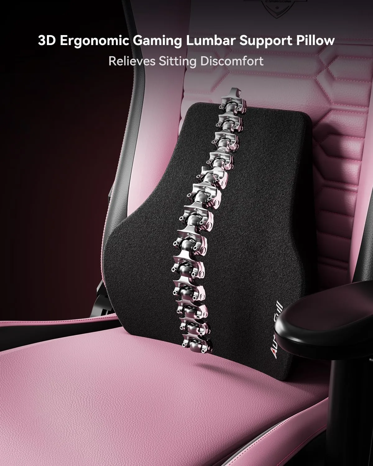 AutoFull C3 Gaming Chair, Racing Style Gaming Chair with Ergonomic Lumbar Support,Adjustable High Back PU Leather PC Chair with Footrest,Pink