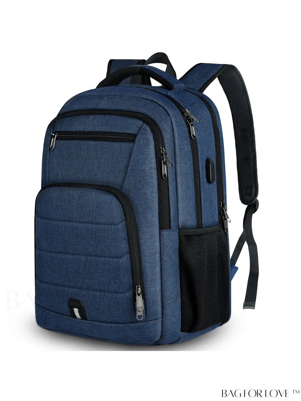 BagForLove - 17 Waterproof Laptop Backpack with USB Port for Travel, Work, and College