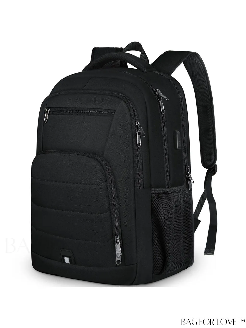 BagForLove - 17 Waterproof Laptop Backpack with USB Port for Travel, Work, and College