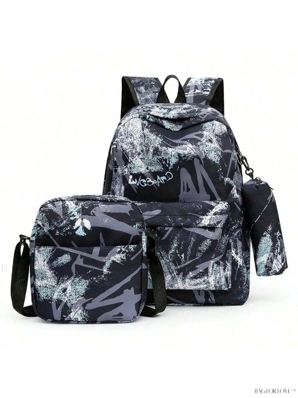 BagForLove - 3-Piece School Bag Collection with Shoulder Crossbody Bag