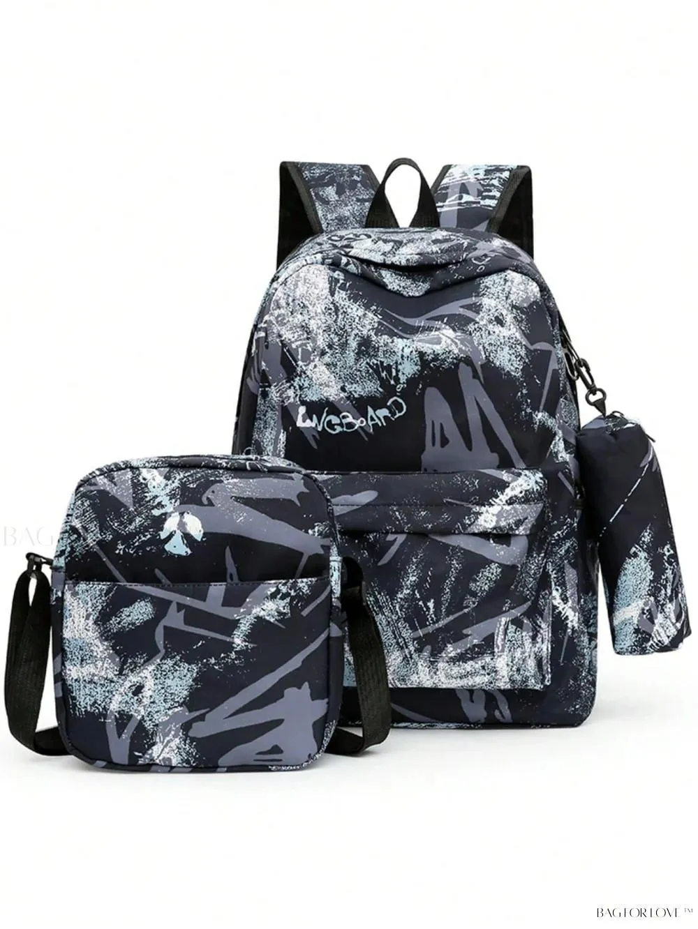 BagForLove - 3-Piece School Bag Collection with Shoulder Crossbody Bag