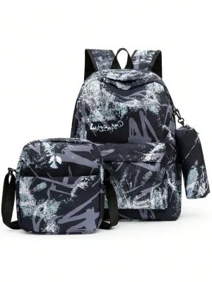 BagForLove - 3-Piece School Bag Collection with Shoulder Crossbody Bag