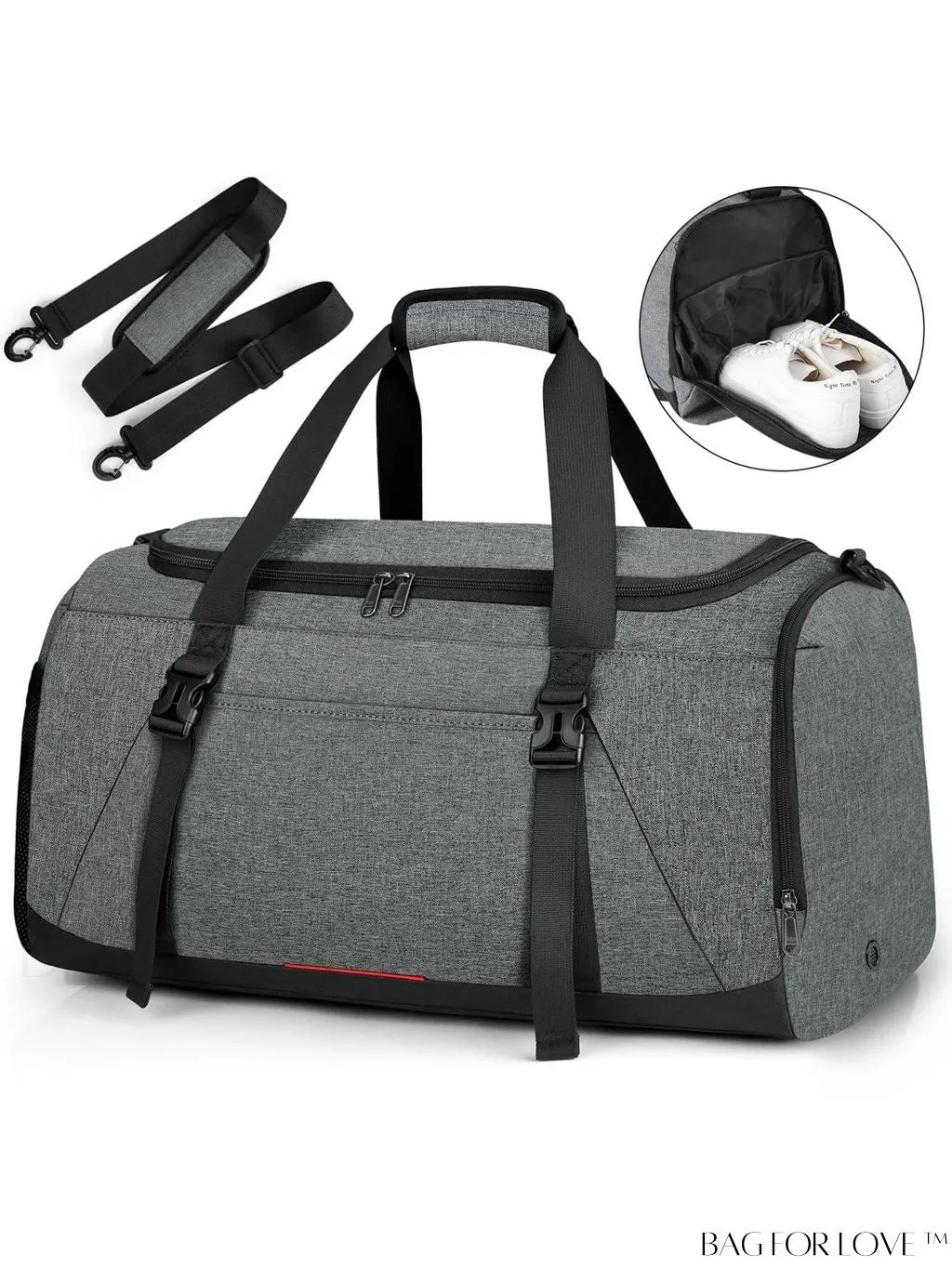 BagForLove - 40L Water Resistant Gym Duffle Bag for Men and Women â Ultimate Sports Travel Companion