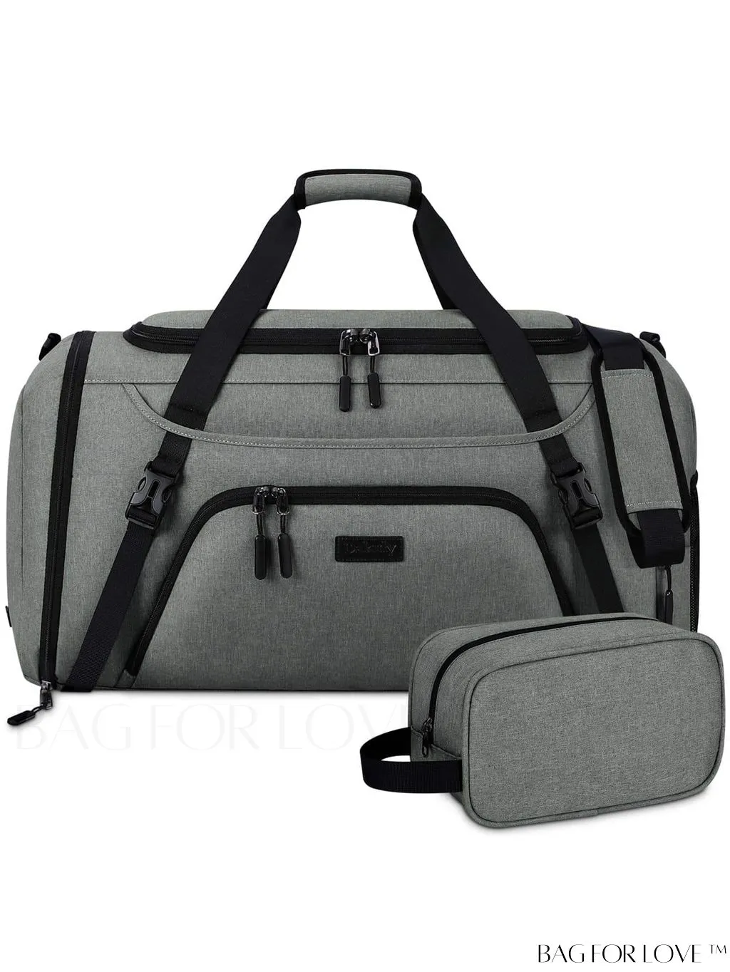 BagForLove - 40L Waterproof Gym Duffle Bag for Women & Men - Travel Sports Bag with Shoe Compartment & Wet Pocket